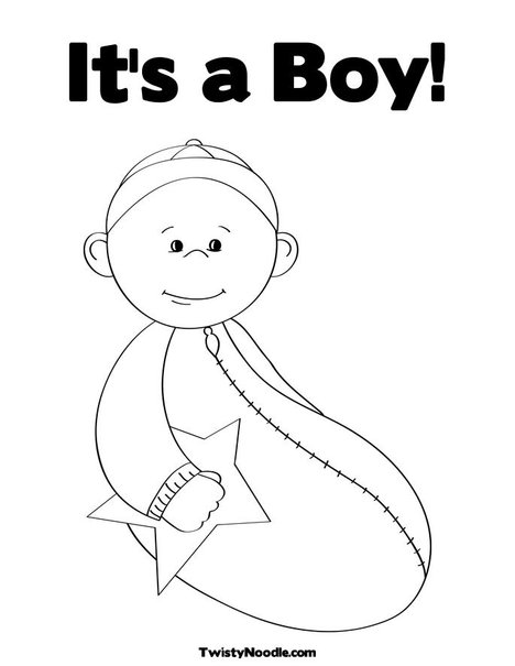baby boy coloring pages - photo #8