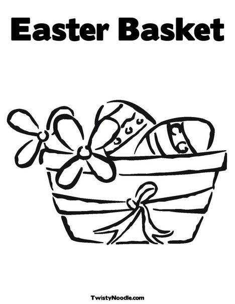 easter eggs in a basket colouring pages. Print Your Coloring Page