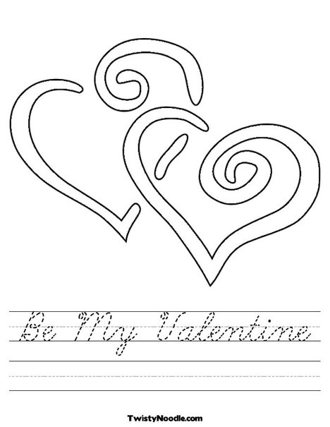 Be My Valentine Worksheet. Print This Page (it'll print fullscreen)