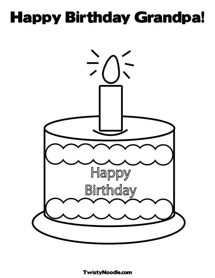 happy birthday grandpa coloring pages - photo #9