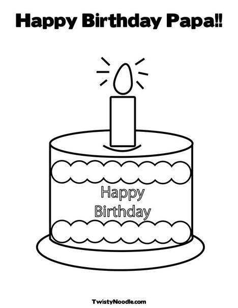happy birthday papa coloring pages