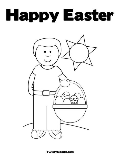 happy easter pictures print. Print Your Coloring Page