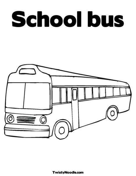 school bus coloring page. City Bus Coloring Page