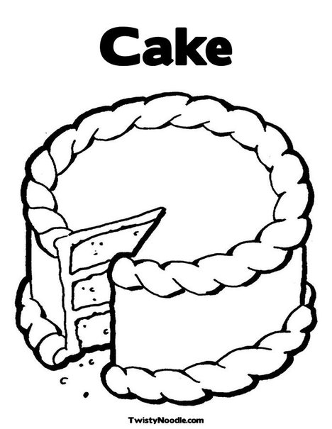 cake slices coloring pages - photo #18