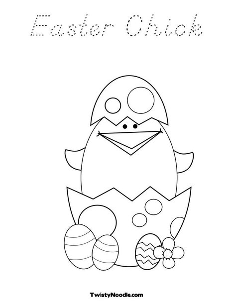 coloring pages easter chicks. Easter Chick Coloring