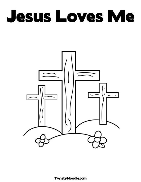 coloring pages jesus loves me. Jesus Loves Me Coloring Page