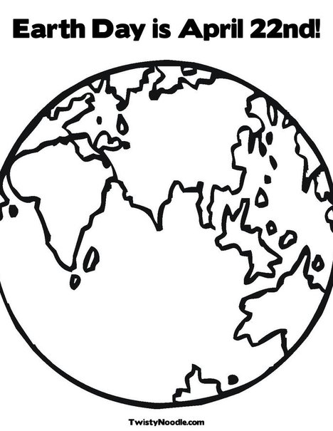 earth day coloring activities. Earth Coloring Page