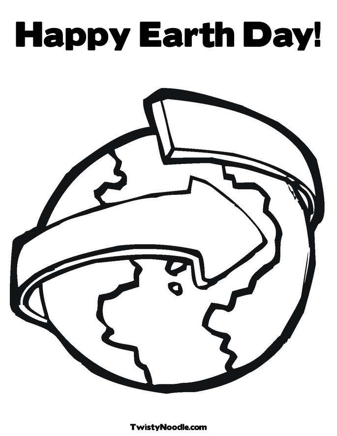 happy earth day coloring pages. Revolving Earth Coloring Page.