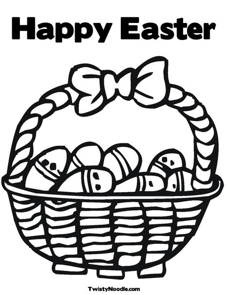 happy easter coloring pages. Happy Easter Coloring Page