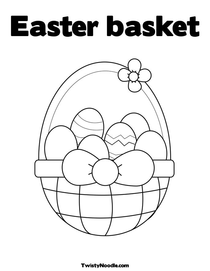 coloring pages for easter basket. Happy Easter Coloring Page.