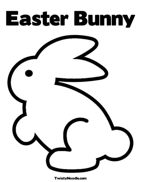 easter bunny pictures to print. Easter Bunny 3 Coloring Page