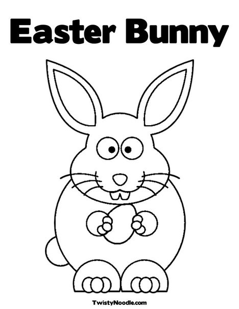 easter bunny coloring book pages. Easter Bunny Coloring Page