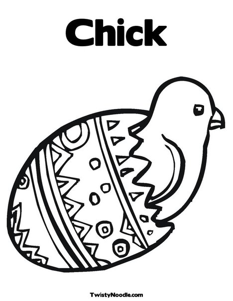 coloring pages for easter chicks. Easter Chick Coloring Page