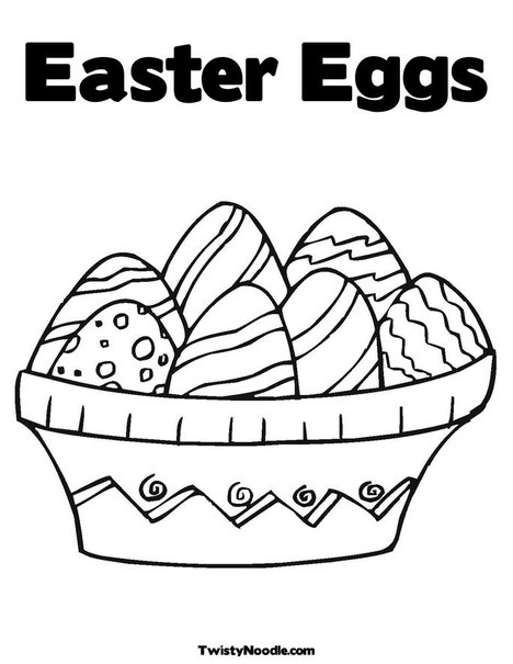 easter eggs coloring book. Easter Eggs Coloring Page