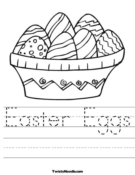easter eggs pictures print. Easter Eggs Worksheet. Print