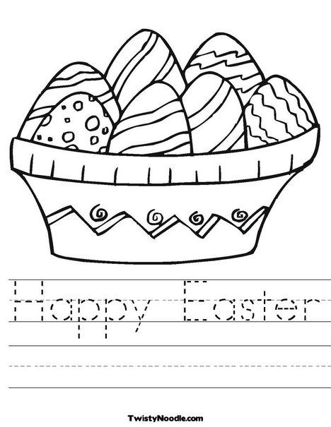 easter eggs to colour worksheets. Easter Eggs Worksheet
