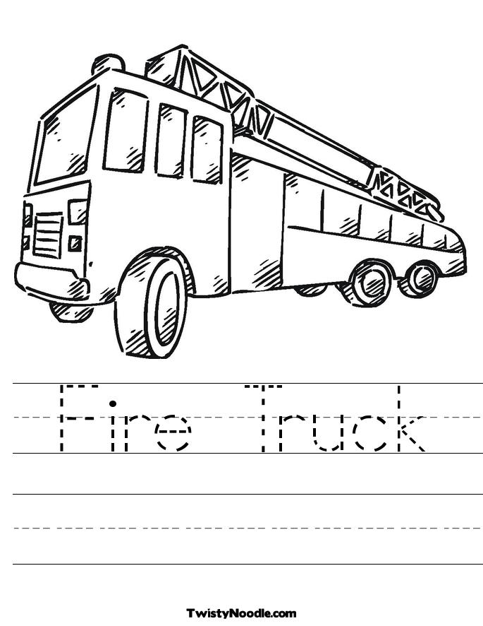 old fashioned fire truck coloring pages - photo #1