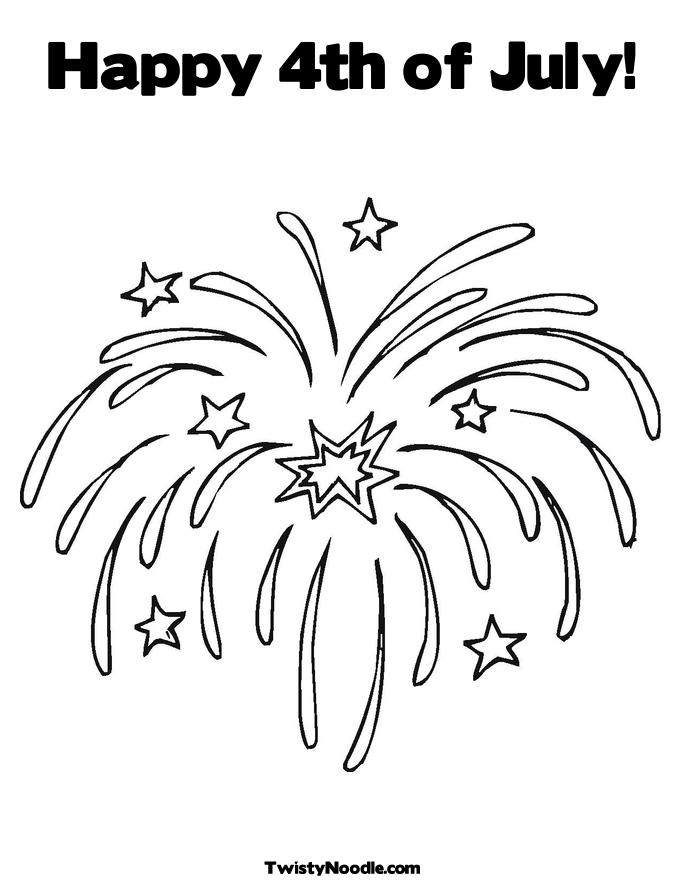 fourth of july fireworks coloring pages. Fireworks Coloring Page.