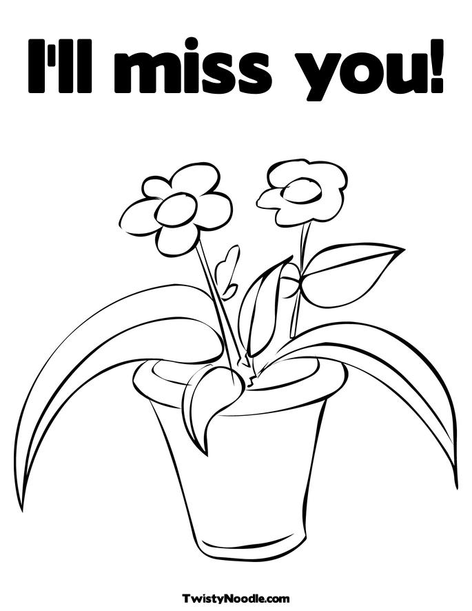 ill miss you coloring pages - photo #7