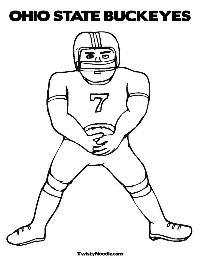 ohio state coloring pages football - photo #7