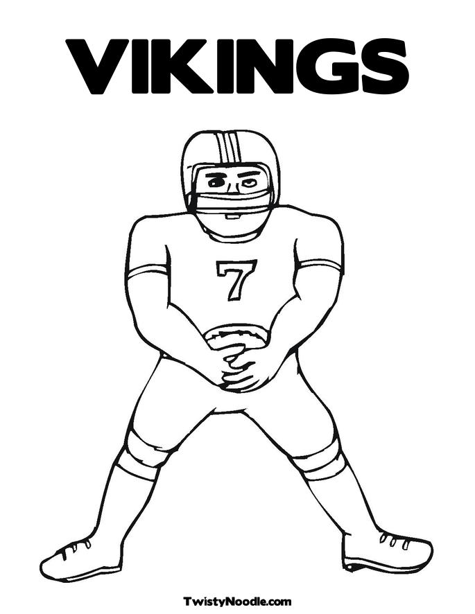 vikings football coloring pages - photo #8