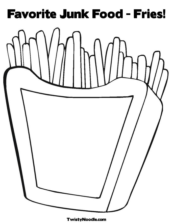 unhealthy food coloring pages - photo #4