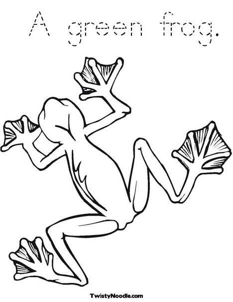 Tree Frog Coloring Page. Print This Page (it'll print fullscreen)