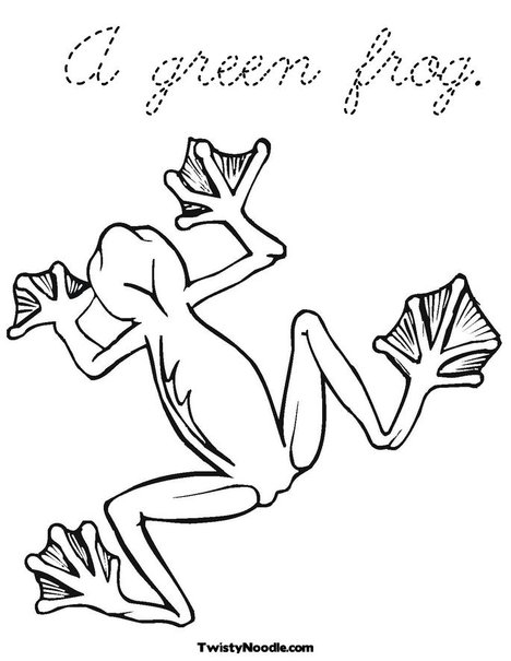 Tree Frog Coloring Page. Print This Page (it'll print fullscreen)
