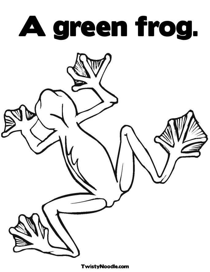 tree frog coloring page. Tree Frog Coloring Page.