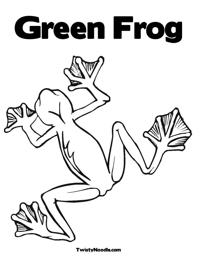 tree frog coloring page. Tree Frog Coloring Page.