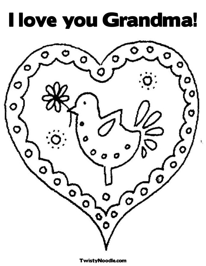 i love grandma coloring pages - photo #27