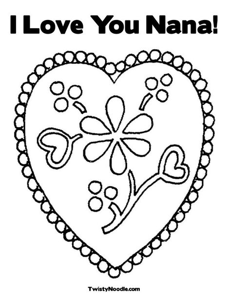 i love you coloring pages flowers - photo #17