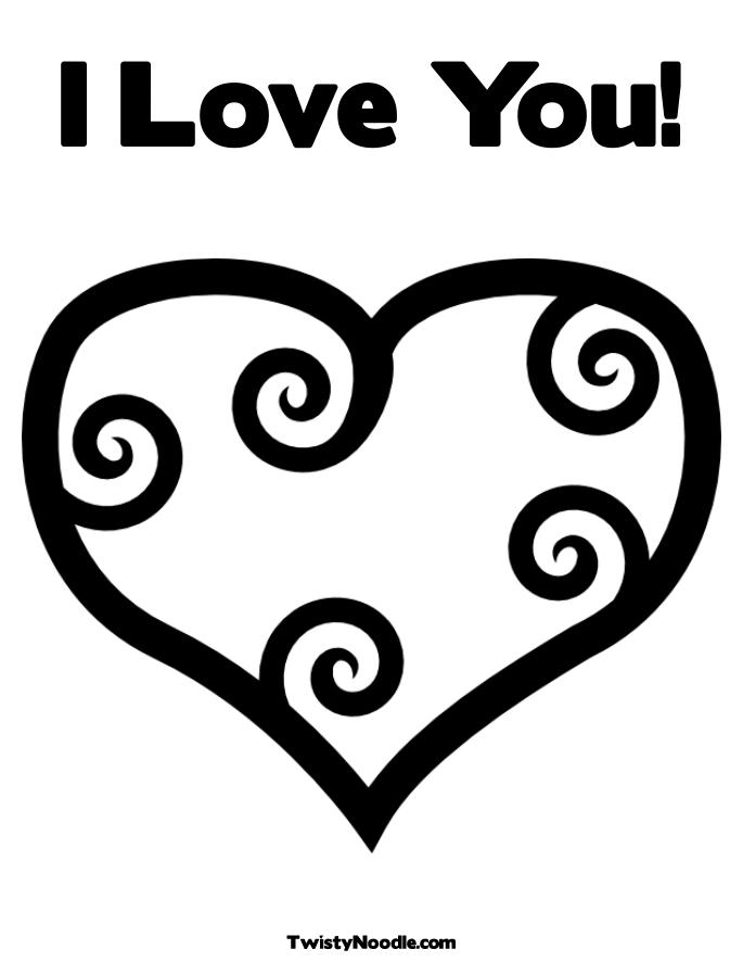 i love you coloring pages crafts - photo #3