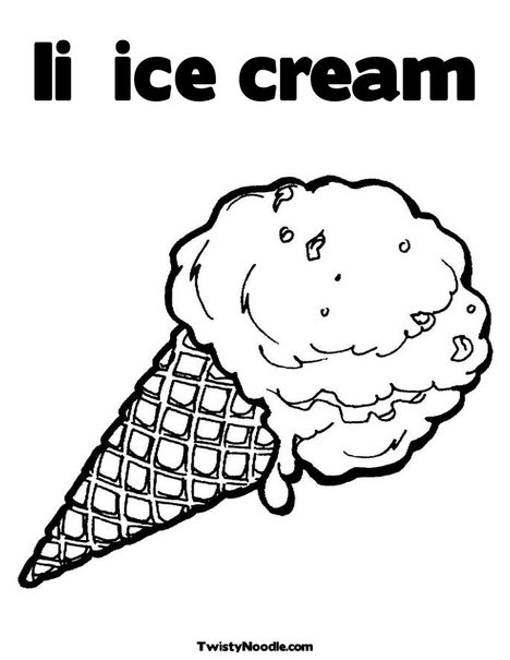 Coloring Pages Ice Cream. Ice Cream Cone Coloring Page