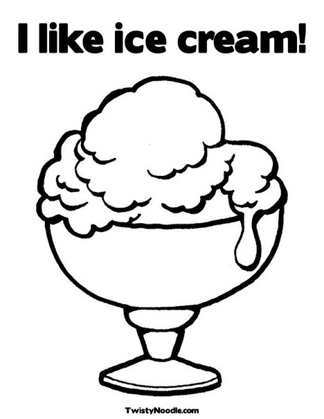 Coloring Pages Ice Cream. Ice Cream Cup Coloring Page