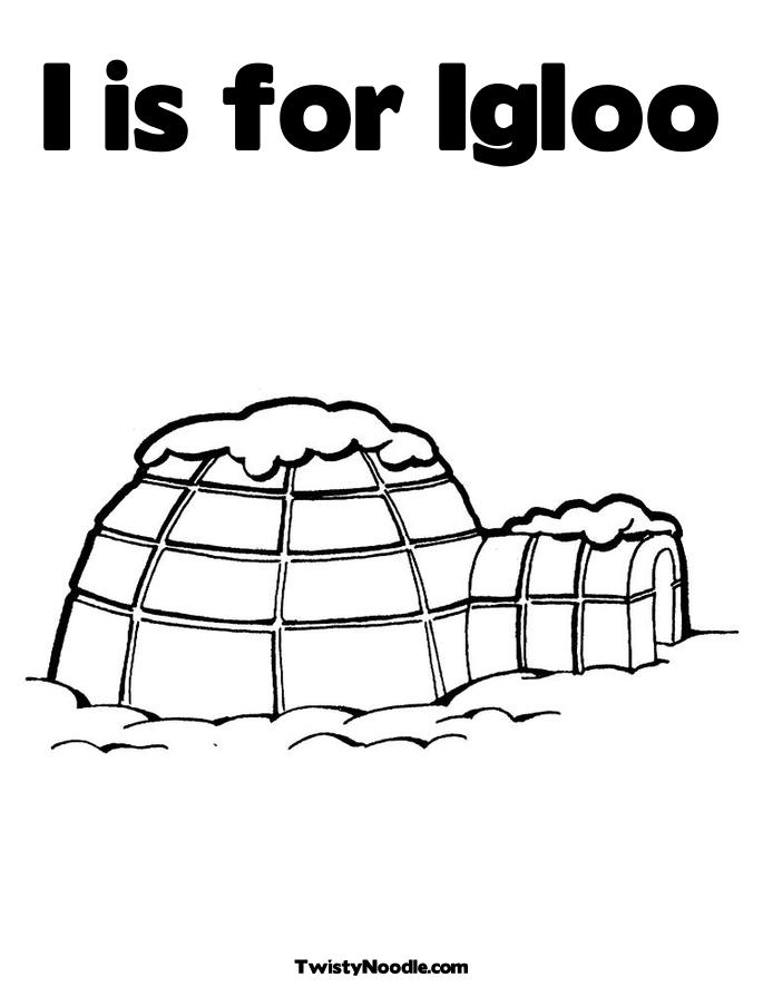 igloo coloring pages preschool - photo #1