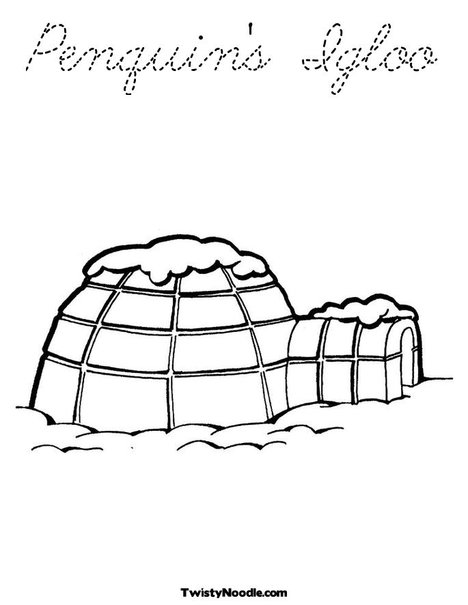 Igloo Coloring Page. Print This Page (it'll print fullscreen). Social Noodle: Tweet. Customize Your Coloring Page