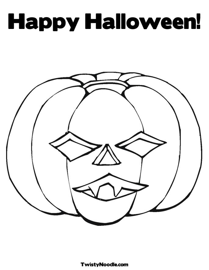 jack o lantern faces coloring pages - photo #46