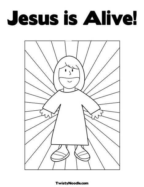coloring pages easter jesus. Jesus with Light Coloring Page