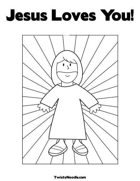 coloring pages easter jesus. Jesus with Light Coloring Page