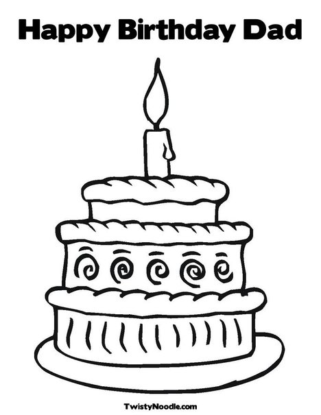 dads birthday coloring pages - photo #21