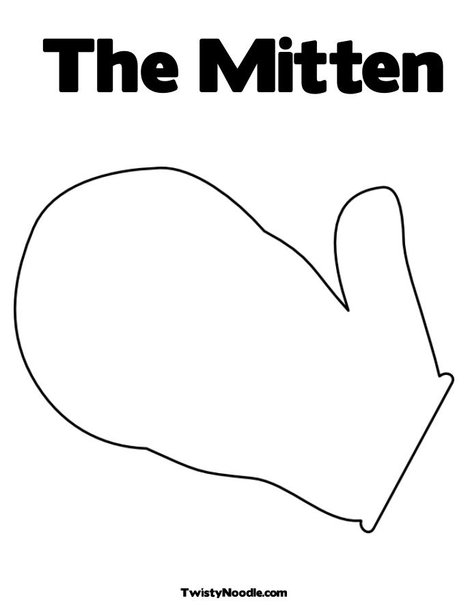 Mitten Coloring Page. Print This Page (it'll print fullscreen)