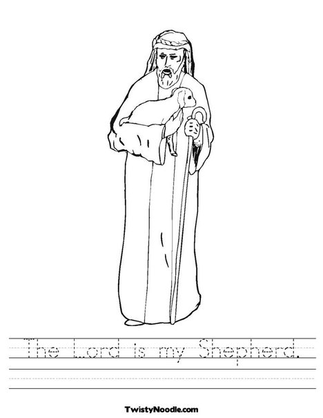 The Lord is my Shepherd Worksheet