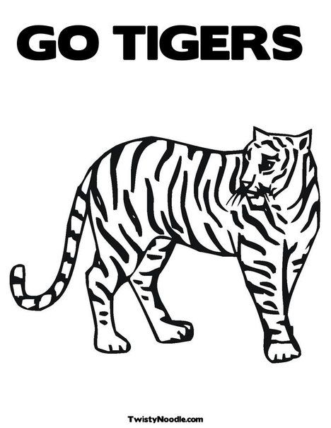 Coloring Pages Tiger. Tiger Coloring Page