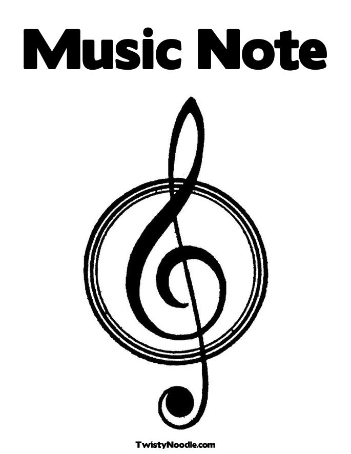 coloring pages music notes. Treble Clef Coloring Page.
