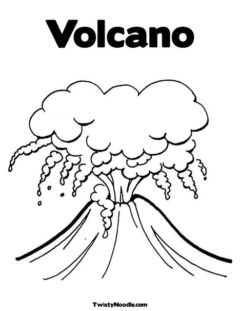 Customize Your Coloring Page. Change Template Volcano 