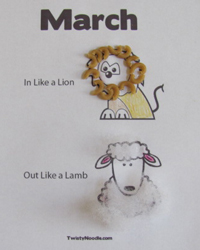 in like a lion out like a lamb coloring page